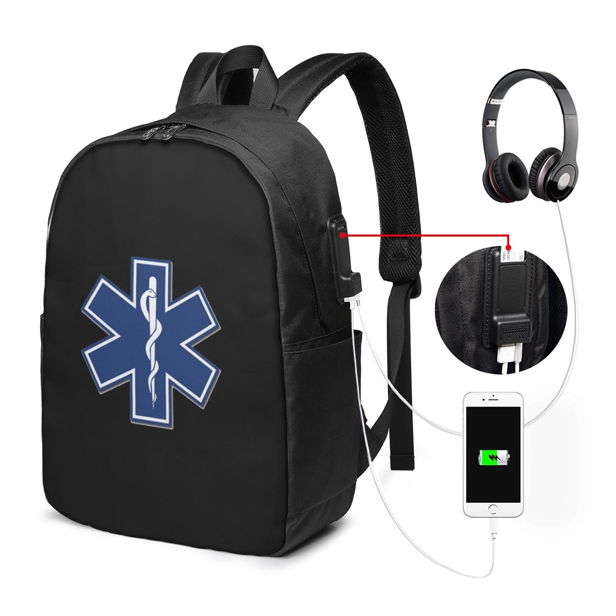 Laptop Bag - Plecak Medyczny EMT Star Of Life,